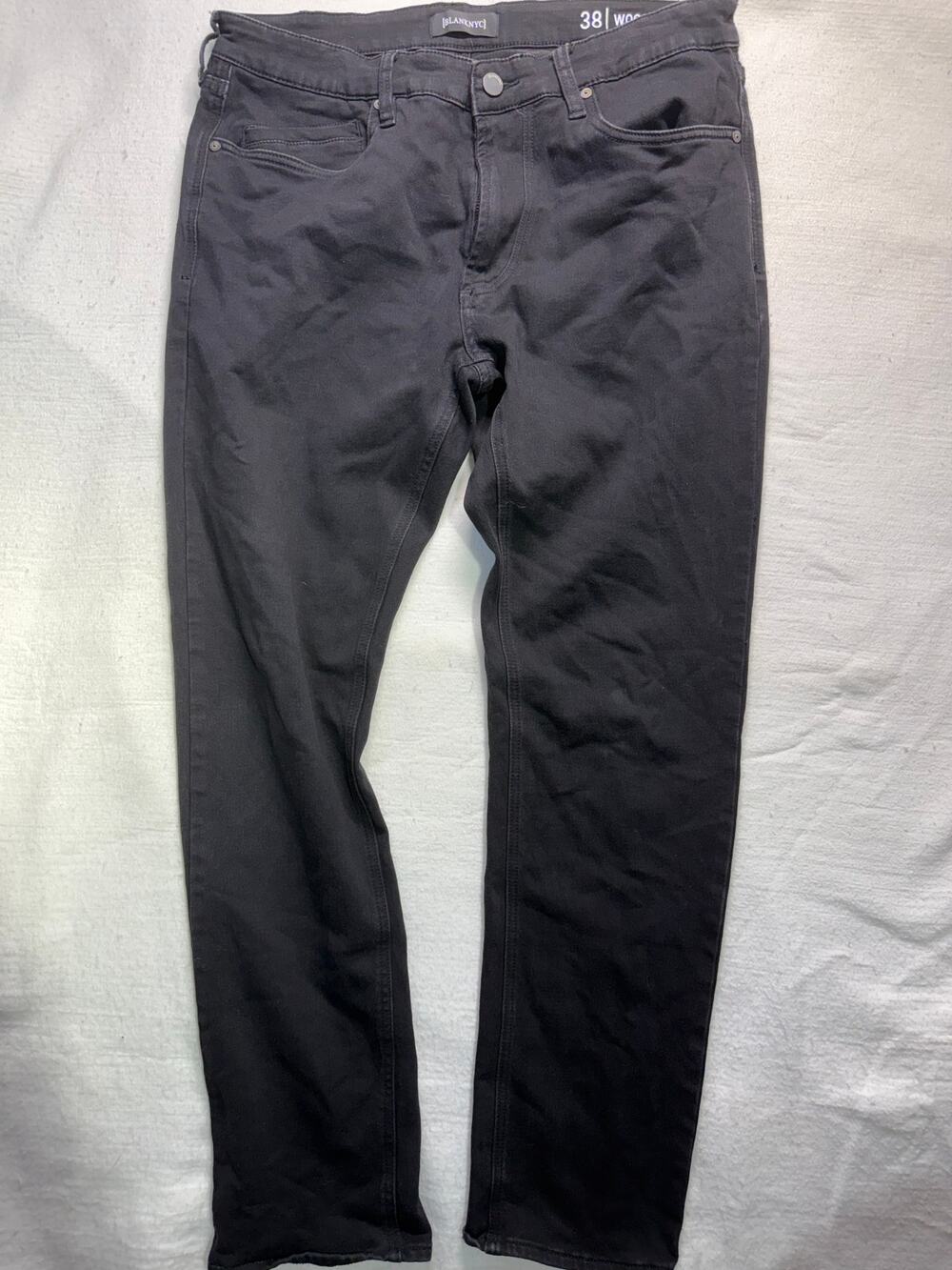 BLANKNYC Wooster Slim Straight Stretch Jeans (Size 38)